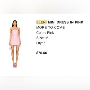 Eleni Pink Mini Dress Revolve